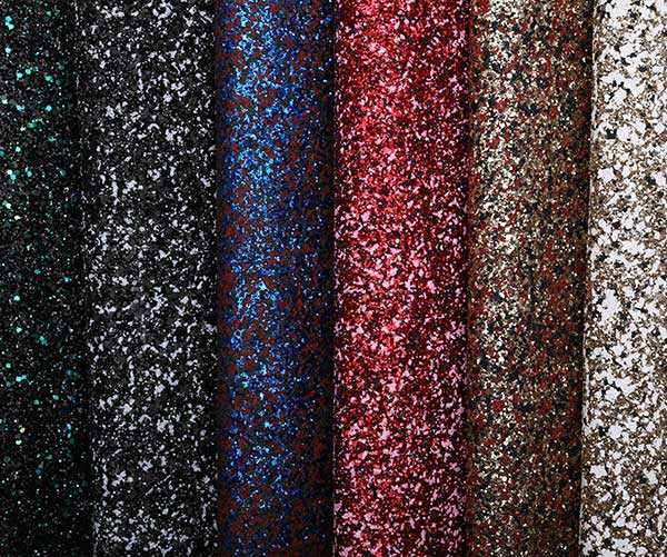 2018 Shiny Glitter Pu Leather For Shoes 