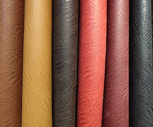 Microfiber Leather animal embossed snake prints for shoes handbags
