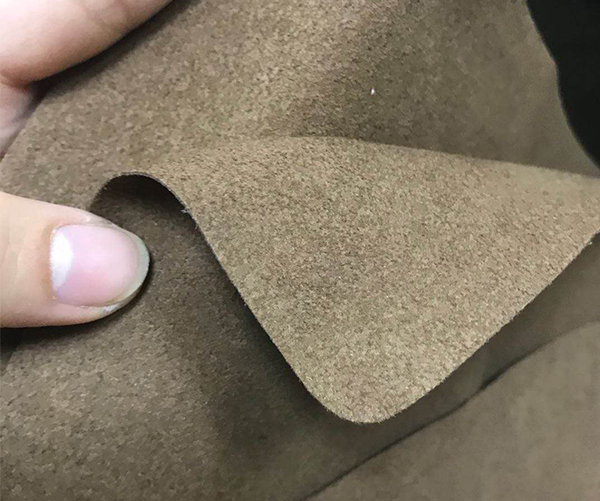 Protective cover soft suede pattern microfiber leather  fabric for jewelry packaging/gloves/laptop cases
