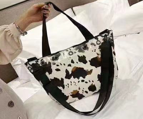 Personality &fashionable cow pattern leather for handbags/shoes/backpack