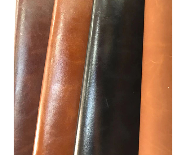 Italian leather with oil wax style microfiber faux leather for shoes/handbags 