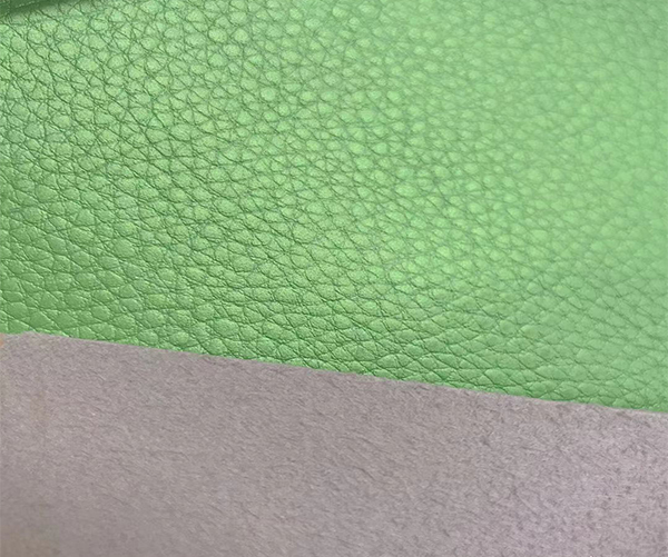China Manufacturer Washable Microfiber  Leather Litchi pattern handbags materials