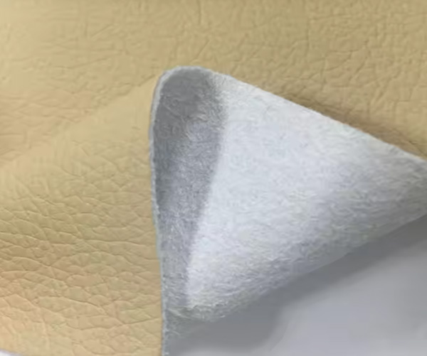 Durable embossed lychee pattern  microfiber leather,used for footwear,decoration of luggage, sofas,  bags.